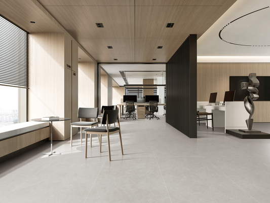 Couleur gris clair rétro doux vitré à l'intérieur du mur Carreaux de porcelaine pour salle de bains 48 