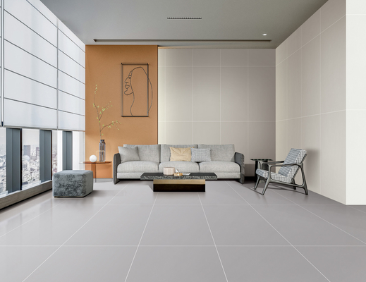Carreaux de sol en porcelaine texturée pour bureaux de qualité AAA gris