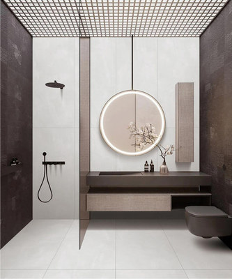 Plancher rétro durable 600x1200mm Carreaux de porcelaine vitrée douce Pour les hôtels et les salles de bains Carreaux intérieurs