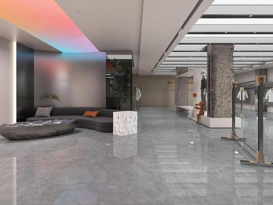 Grade gris résistant aux rayures AAA 1200x1200x9mm Murs extérieurs Porcelaine vitrée polissée Carreaux pour salon et bureau