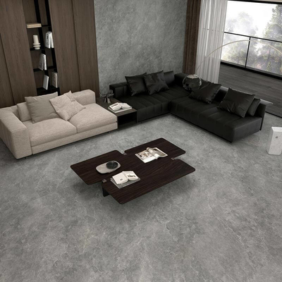 Carré à l'intérieur du mur 1200x1200mm SGS Baby Face Carreaux de porcelaine et de marbre regarder Carreaux gris et balcon et décor