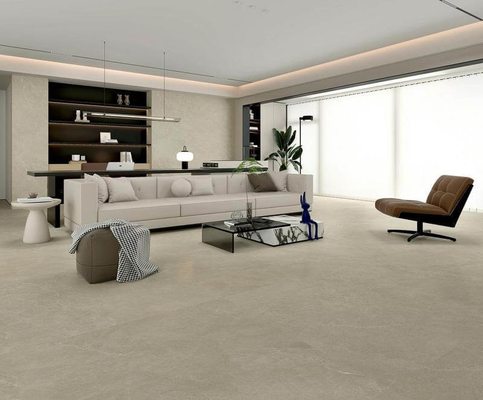Carreaux de porcelaine douce vitrée brune imperméable à l'eau 1200x1200mm et carreaux carrés pour salle à manger et balcon