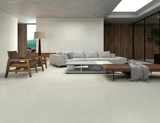 Carreaux de porcelaine doux glacé gris clair 1200x1200mm Plancher intérieur