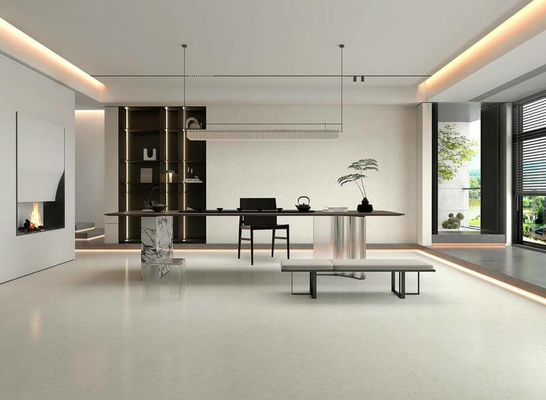Carreaux intérieurs et W.A 0,5% anti-dérapant gris 1200x1200x9mm élégante carreaux de porcelaine doux vitré pour appartement et chambre à coucher