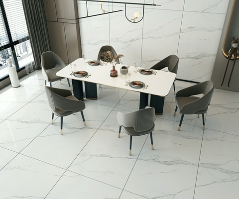 Carrara W.A 0,5% Carreaux de sol extérieurs antiques pour la rénovation 900x1800x9mm ISO9001 Carreaux de porcelaine vernis poli pour le balcon du centre commercial