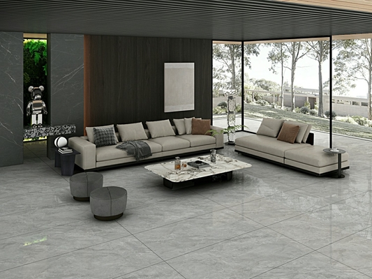 Grise étonnante rétro mur extérieur 900x1800x9mm Porcelaine vitrée polissée ISO9001 Pour la décoration et le design