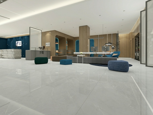 Carreaux de porcelaine rétro en brique rétro pour les murs extérieurs vitrés gris poli plancher intérieur 900x1800x9mm pour salle de bain et bureau