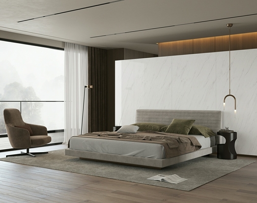 Plancher antibactérien résistant aux rayures blanc 900x1800x9 mm Parement extérieur vitrifié Porcelaine poli Carreaux pour salle de bain et chambre à coucher