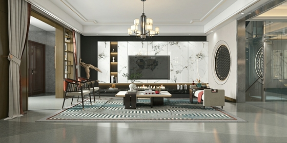 Carreau de porcelaine émaillée polie blanche 900x1800x9mm Intérieur Sol Mur