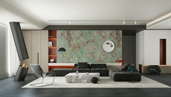 Résistant aux acides, résistant à l'eau, vert 900x1800x9 mm, plancher extérieur en porcelaine vitrée, carreaux poli pour la reconstruction et le centre commercial