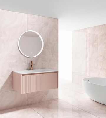 Carreaux de sol intérieur de marbre rose de qualité AAA Porcelaine vernis poli antidérapant pour salon et bureau
