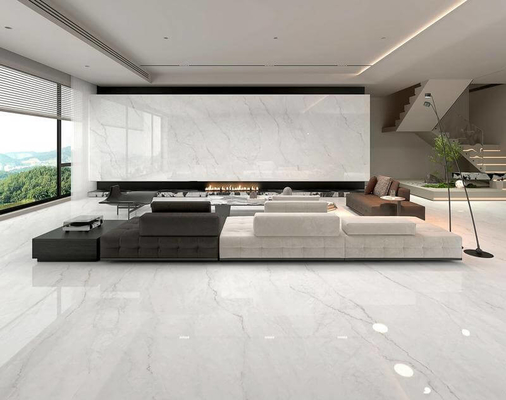 Carrara Porcelaine Polissée Glacée Carreaux 1200x1800mm résistant aux acides
