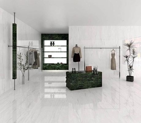 Carreau de porcelaine émaillée polie 1200x1800mm Carrara Antibactérien