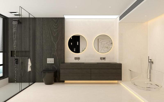 Grade AAA brique de feu 1200x1800x9mm Carrara Porcelaine vitrée Polissée Carreaux pour salle de bains et les carreaux de sol intérieurs