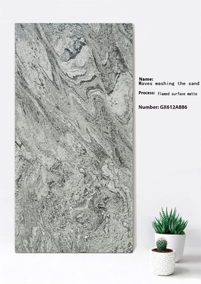 60x120cm Surface enflammée Mat gris Rideau de mur Carreaux épais Pour balcon ISO9001 résistance aux acides