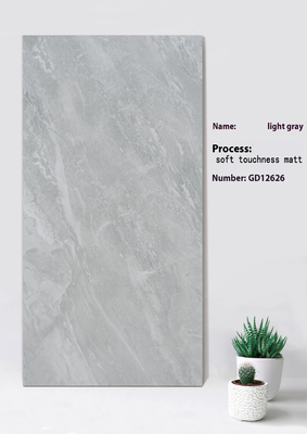 Antibactérien Lumineux Gris Doux Tact Matt Carreaux Pour le centre commercial 600x1200mm