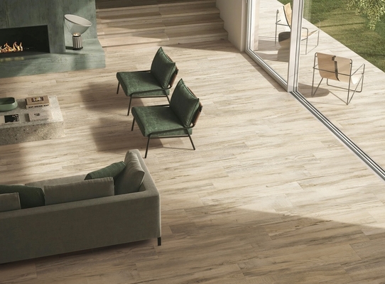 Des bandes de porcelaine en bois durable 200x1200mm pour la décoration de bâtiments