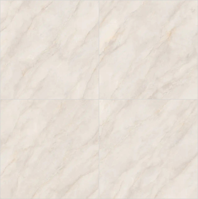 Dalles de pierre frittée polie en marbre jaune clair durable 1200x1200mm pour salle à manger