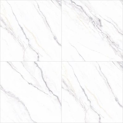 Blocs de pierre sintrée en brique blanche polie 1200x1200mm Pour salle de bain et rénovation