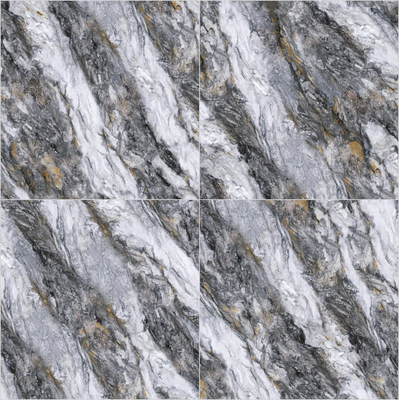 Des dalles de pierre sintrée polies et élégantes résistantes à l'usure 1200x1200 mm pour la décoration du salon