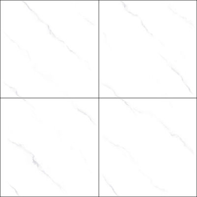 Carrelage en porcelaine émaillée polie Carrara White 800x800mm