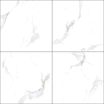 Carrara Carreaux de porcelaine blanche poli 800x800 mm antidérapant