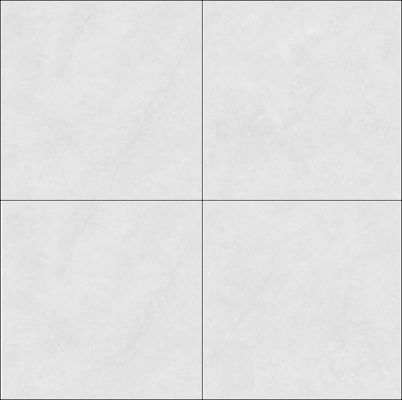 Carreaux de porcelaine de brique de feu de marbre 800x800mm gris poli et vitré pour bureau résistant aux taches