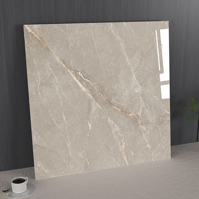 Carreau de porcelaine émaillée polie pour sol intérieur 1mx1m, gris, durable, pour hôtel