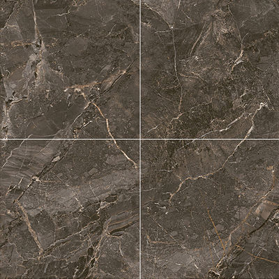 Superbes Carreaux de Sol Intérieurs en Pierre de Luxe Polie Marron 1000x1000mm pour Balcon, 3 Styles