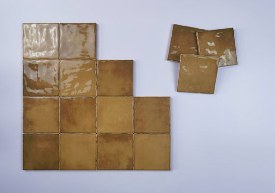 Carreaux en céramique de 10x10 cm résistant aux rayures bruns pour le salon et la chambre