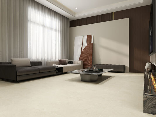 Wear-resistant and Waterproof Beige 600x1200mm Matt With Mould Surface Porcelain Tiles For Living Room