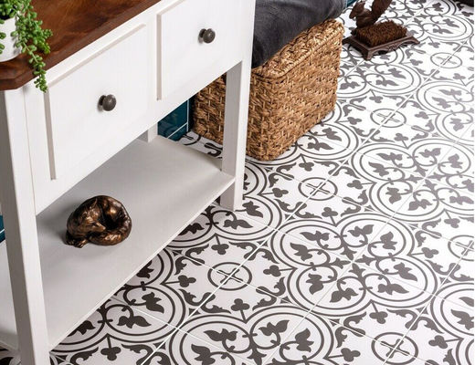 Carrelages en céramique de lustre blanc de GV 20x20cm, tuiles de balcon de porcelaine de 8.5mm