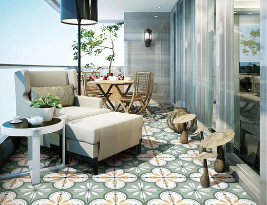 Tuile décorative de plancher de vert de GV, 200x200mm 0,03 W.A Restaurant Ceramic Tile
