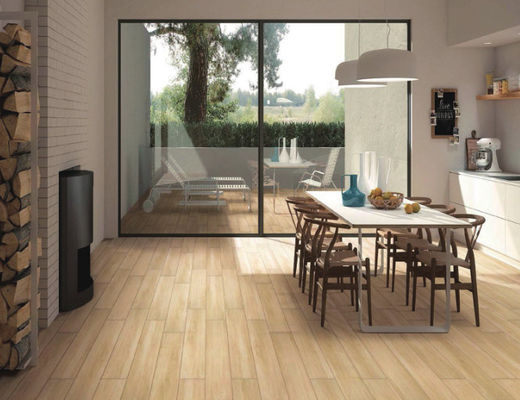 Les tuiles 30x120cm en bois incongelables de porcelaine allument le beige pour la catégorie D.C.A. de la CE de projet