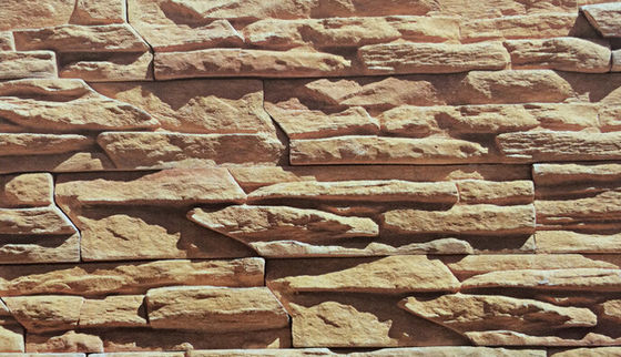Brique en pierre reconstituée beige gris de qualité AAA pour murs extérieurs