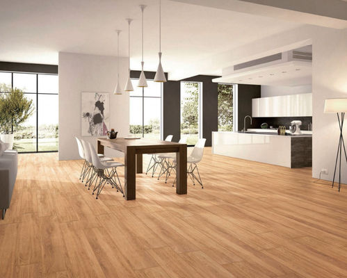 Le bois d'ISO13006 200x1200mm effectuent les tuiles extérieures de porcelaine, tuile en bois multicolore de la catégorie D.C.A.
