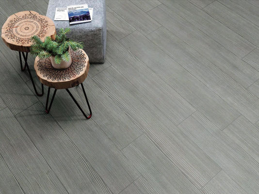 Carreaux en porcelaine de bois gris 200x1200 mm Corps blanc de qualité AAA