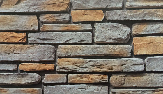 Tuile en pierre reconstituée de ciment ignifuge pour murs extérieurs et intérieurs