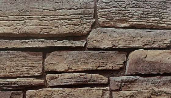 Hardy Fireproof Artificial Culture Stone, pierre d'ardoise du placage 500SQM de 14mm
