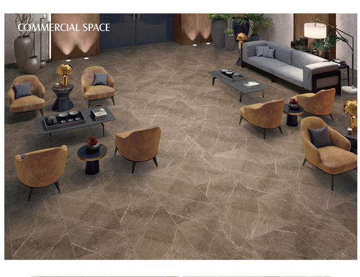 Carrelages vitrifiés par 10mm de porcelaine d'OIN Matt Glazed Brown Grey Marble 600x1200mm