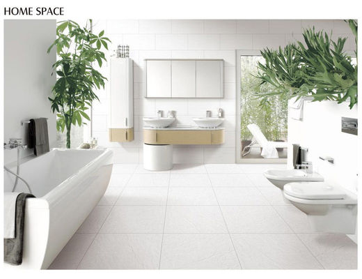 La pleine porcelaine antibactérienne du corps ISO13006 couvre de tuiles le salon blanc 9.5mm de moule