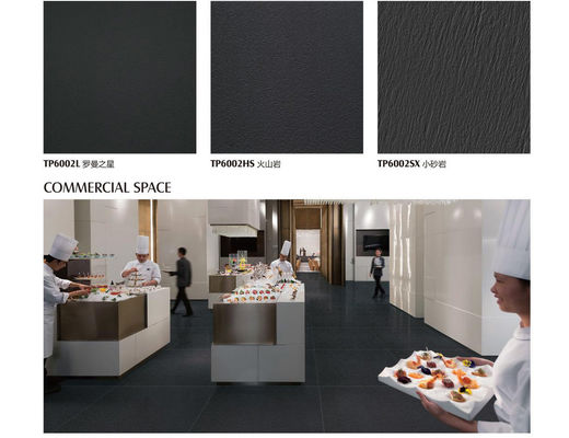 La pleine porcelaine de corps de ccc 60x120cm couvre de tuiles le message publicitaire noir 10mm de projet de moule