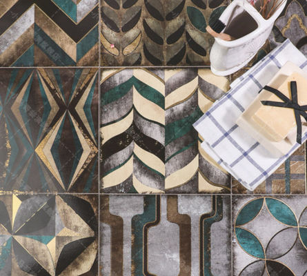 Tuiles décoratives de mur d'épaisseur de W.A 0,02 0.82cm, carrelages d'or 200x200mm