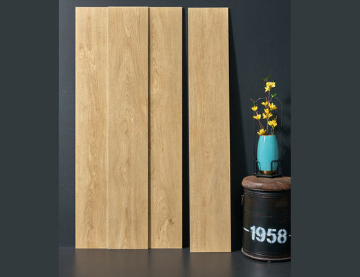 La porcelaine en bois de largeur de GV 250mm couvre de tuiles la crème beige pour la décoration 0.95cm de l'espace