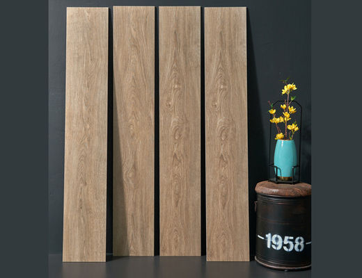 Porcelaine vitrée en céramique d'effet en bois de la tuile 250x1500mm d'épaisseur de 1000SQM 9.5mm