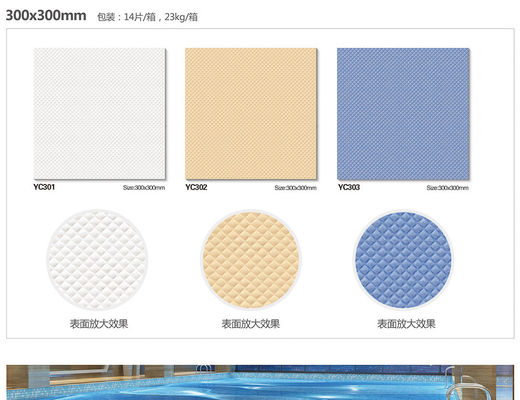 glissement en céramique 30x30cm de tuiles de mosaïque de piscine d'OIN de ruelle de 2.5m anti