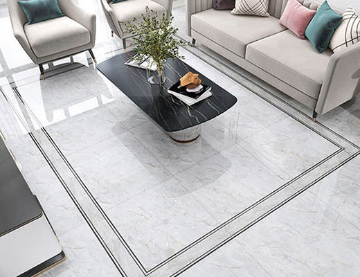 jet d'encre 3D imprimant la tuile de luxe de porcelaine d'or, pleine tuile 3pcs vitrée polie de 800x800mm