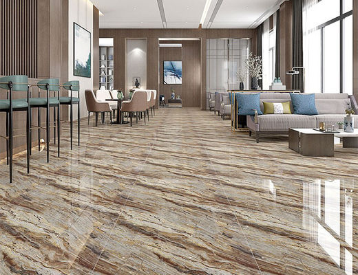 Carreau de porcelaine vitrifiée polie Golden Line 800x800mm Marbre Émaillé