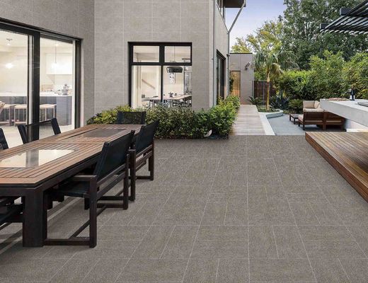 600x600mm Carreaux de sol en porcelaine au quartz antidérapant extérieur 15 mm d'épaisseur