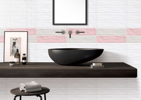 Carreaux de mur en céramique brillante de 75x300 mm pour salle de bain